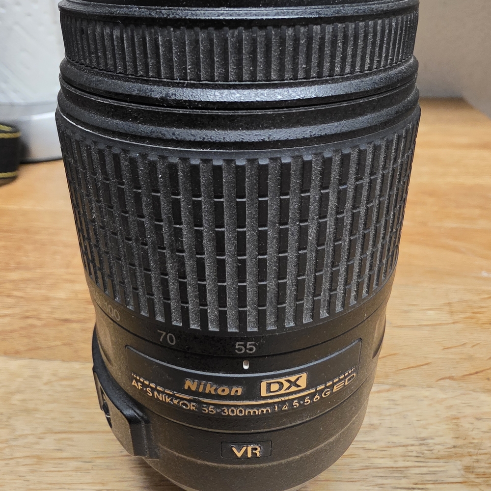 Nikon DX 55-300. No Hood Or Lens Cap